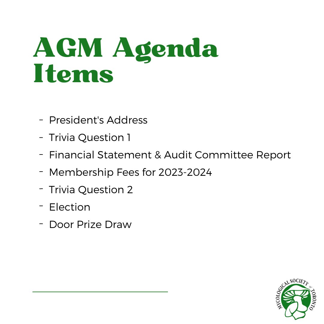 mycotoronto's tweet photo. Join us on Wednesday, May 17 at 7:30pm on Zoom for our AGM. Review the previous year's financial statements, decide on upcoming resolutions, elect the incoming Board of Directors, &amp; participate for a chance to win prizes! For details on how to join, visit https://t.co/0yvV4IzCsP. https://t.co/CwDOL5YujE