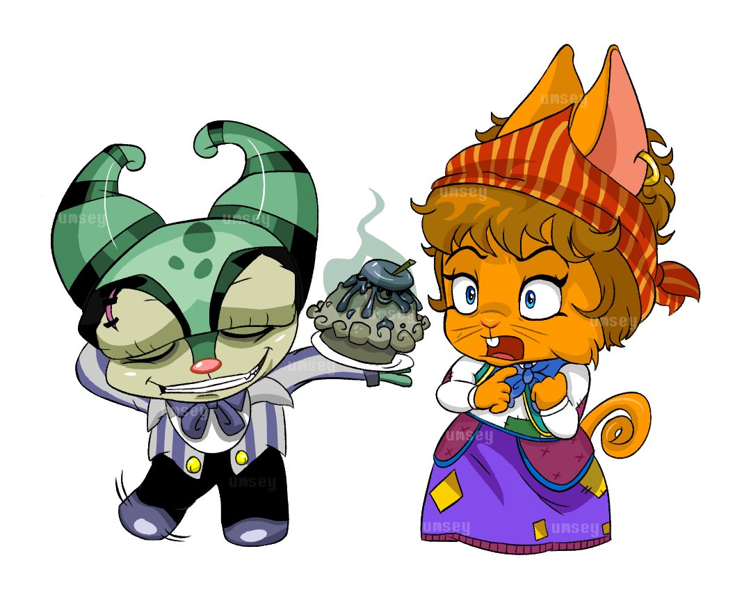 ummseys's tweet photo. some art I did for @PPPRebuild so far!! I tend to use the game's art style for my pieces! (i miss you petpetpark) https://t.co/l8MXWq0sbd