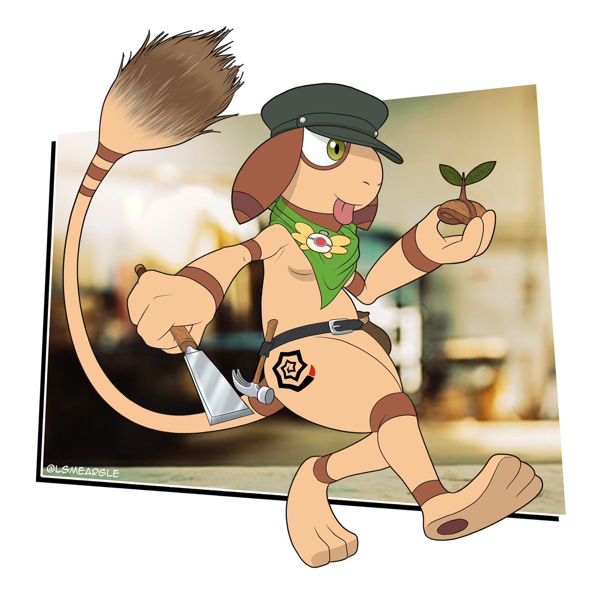 [Pin for RP Account]
Meet Dee, a meathead Smeargle who loves workings out and chopping wood! She's never been super into working with a flat canvas, so she carves wood instead as a sculptor!
(Char is mine, drawn by <a href="/LSmeargle/">🔞LewdSmeargle (Commissions 3/5)</a>)