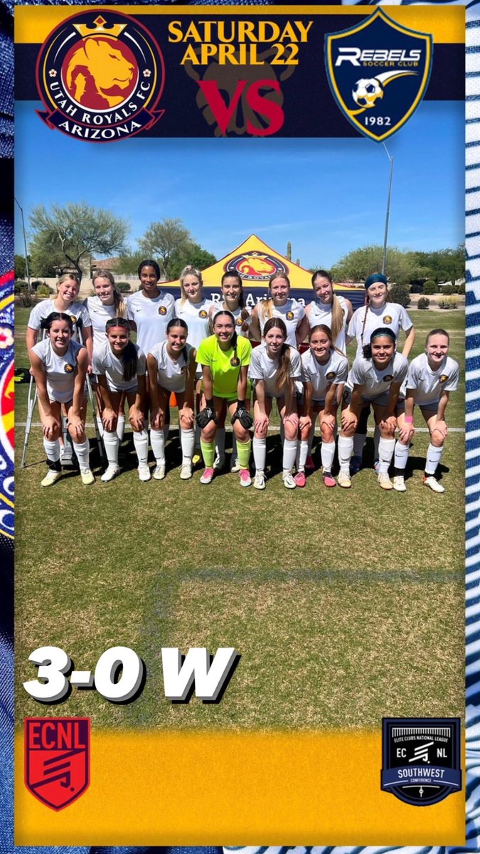 Kallieosmu19's tweet photo. Day 2: W 3-0 against the Rebels!!
Good job girls this weekend! @ImYouthSoccer #ecnl @RoyalsFCAZ @TheSoccerWire @ImCollegeSoccer                       @mya_stenehjem @Kaylee3Muniz @avaplayssoccer @Rreichwald27 @GentryWatrous @emmy_stoft @chloe_chapman4 https://t.co/hr3tTGsmph