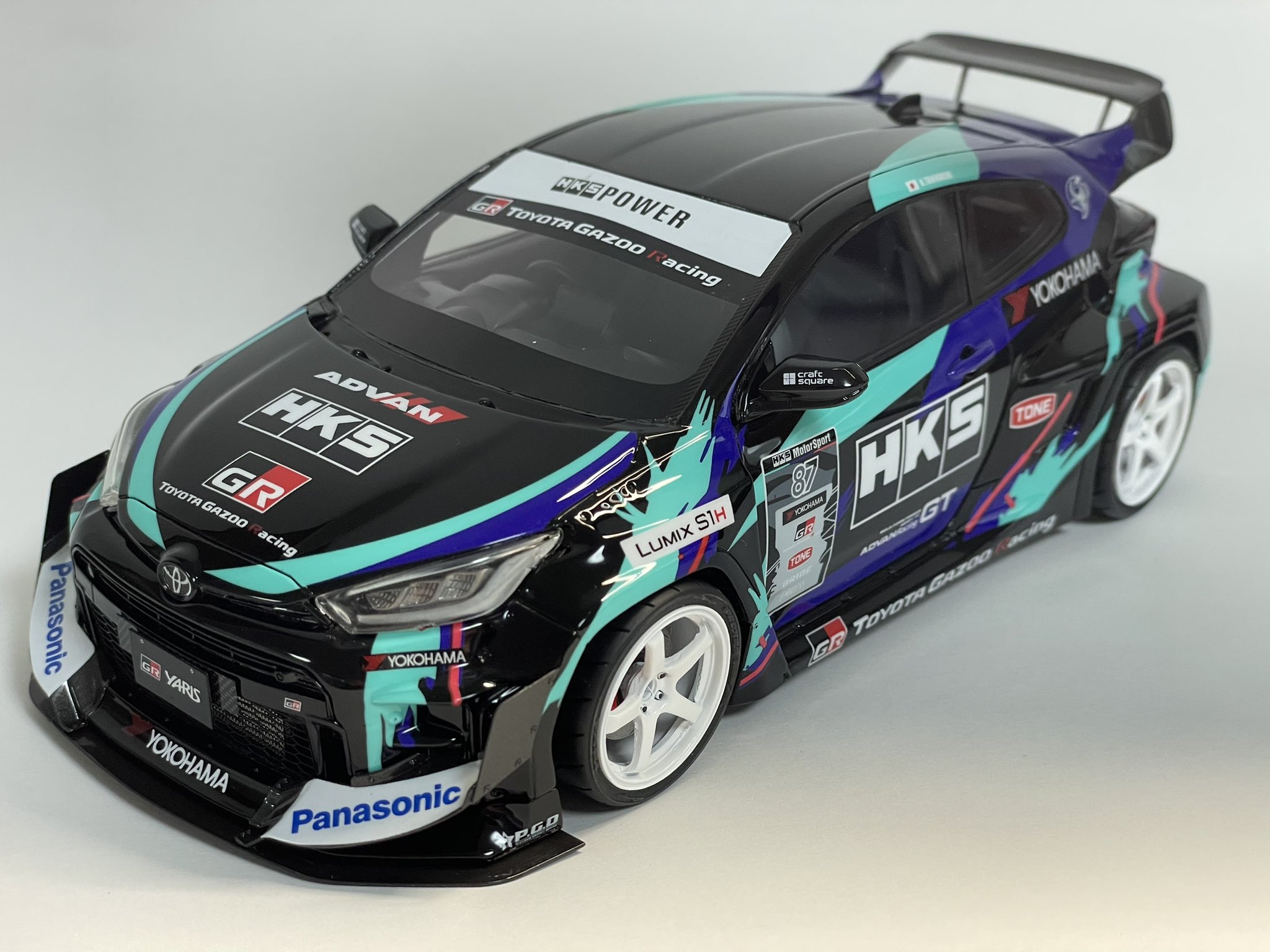 アルファモデル1/24 Rocket Bunny GR Yaris(HKS) carlo.mx
