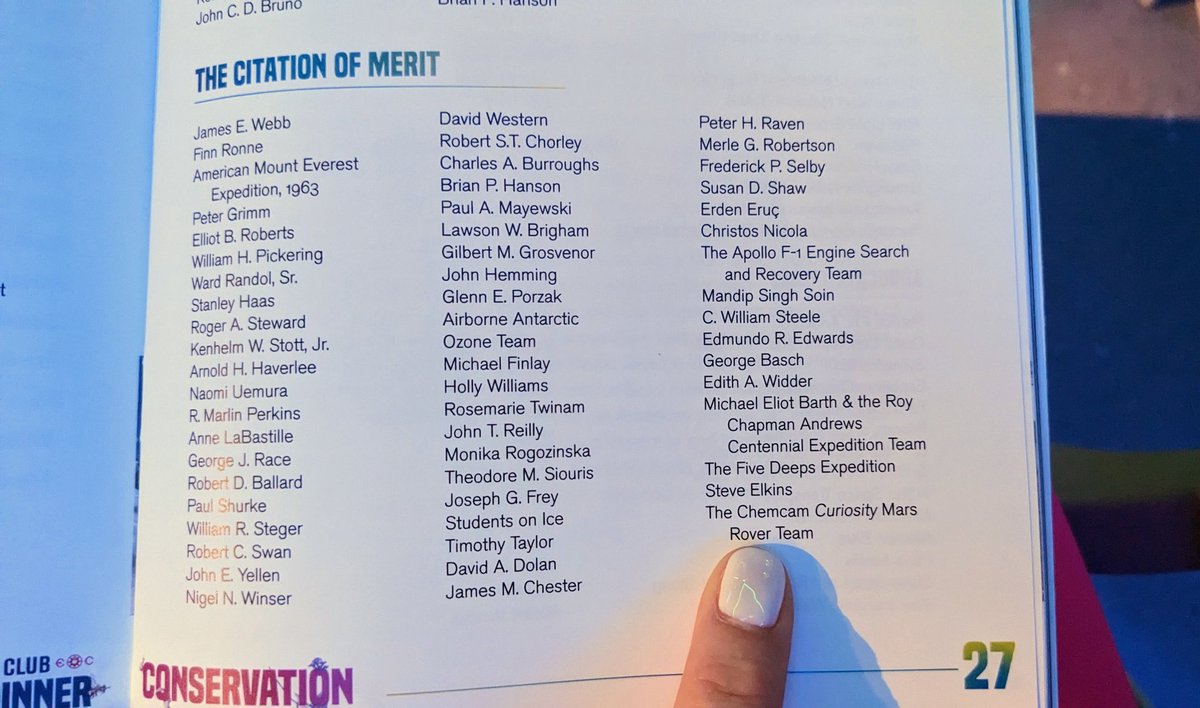 marsninja's tweet image. Proud to see @MarsCuriosity #ChemCam engineering team in this list of distinguished @ExplorersClub past Citation of Merit winners. Congrats all over again friends! #ECAD