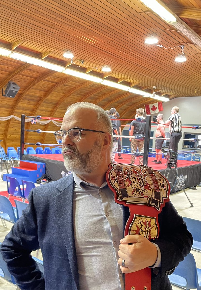 I just took the belt from <a href="/MattYoungCTV/">Matt Young</a> Like… I didn’t “defeat” him… he just handed it to me to look at.