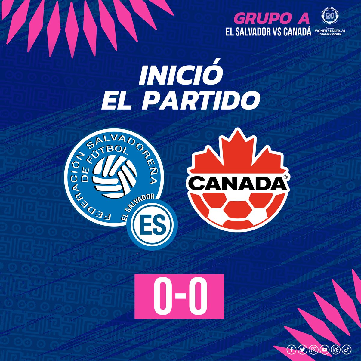 LaSelecta_SLV's tweet photo. 🇸🇻🆚🇨🇦

#elsalvador #LaselectaFemeninaSub20 https://t.co/acFlwvxOmi