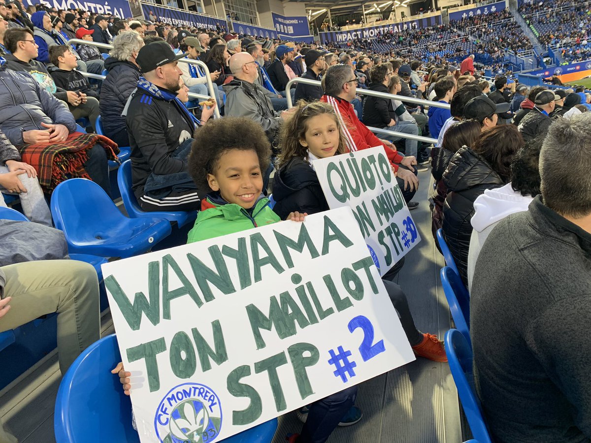 #MTLvRBNY #CFMTL  <a href="/cfmontreal/">CF Montréal</a>  #fansfinis en direct du Stade Saputo