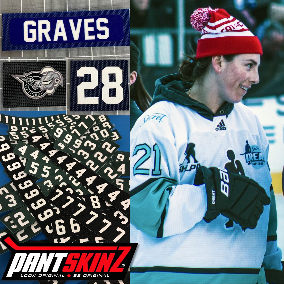 #PantSkinz name bars, numbers, logos. Hilary Knight (Team USA) knows what's up.
#padskinz #hockey #teamusa