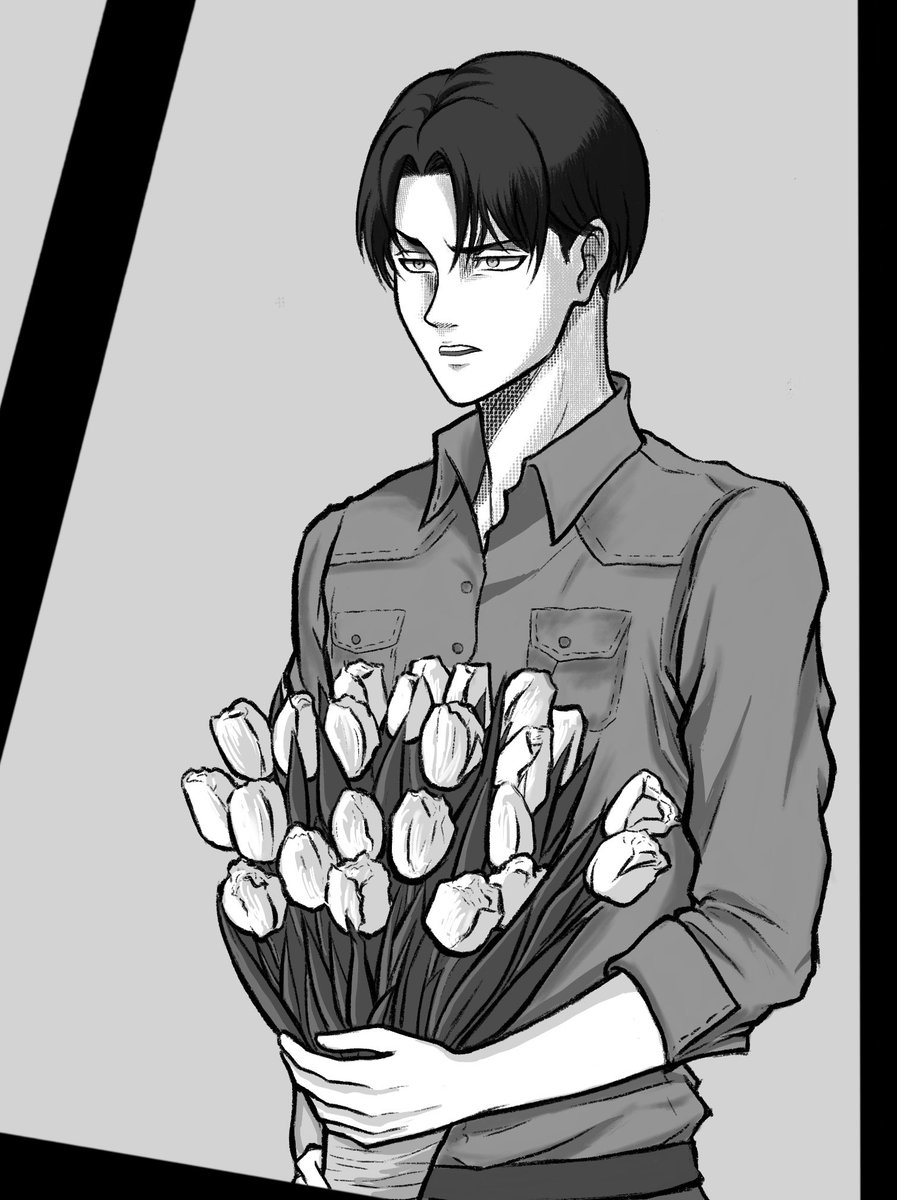 _AngieIce's tweet photo. 🌷☕️💫🍭 #aotfanart #leviackerman https://t.co/xSBMVAZhpk