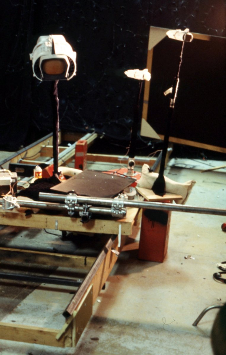 PETERNOBLE64's tweet image. Behind the scenes filming Space Academy (1977).

#SpaceAcademy #VFX