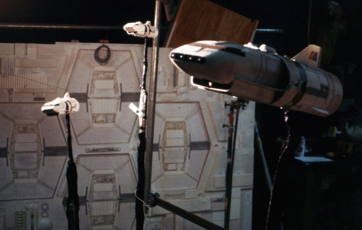 PETERNOBLE64's tweet image. Behind the scenes filming Space Academy (1977).

#SpaceAcademy #VFX