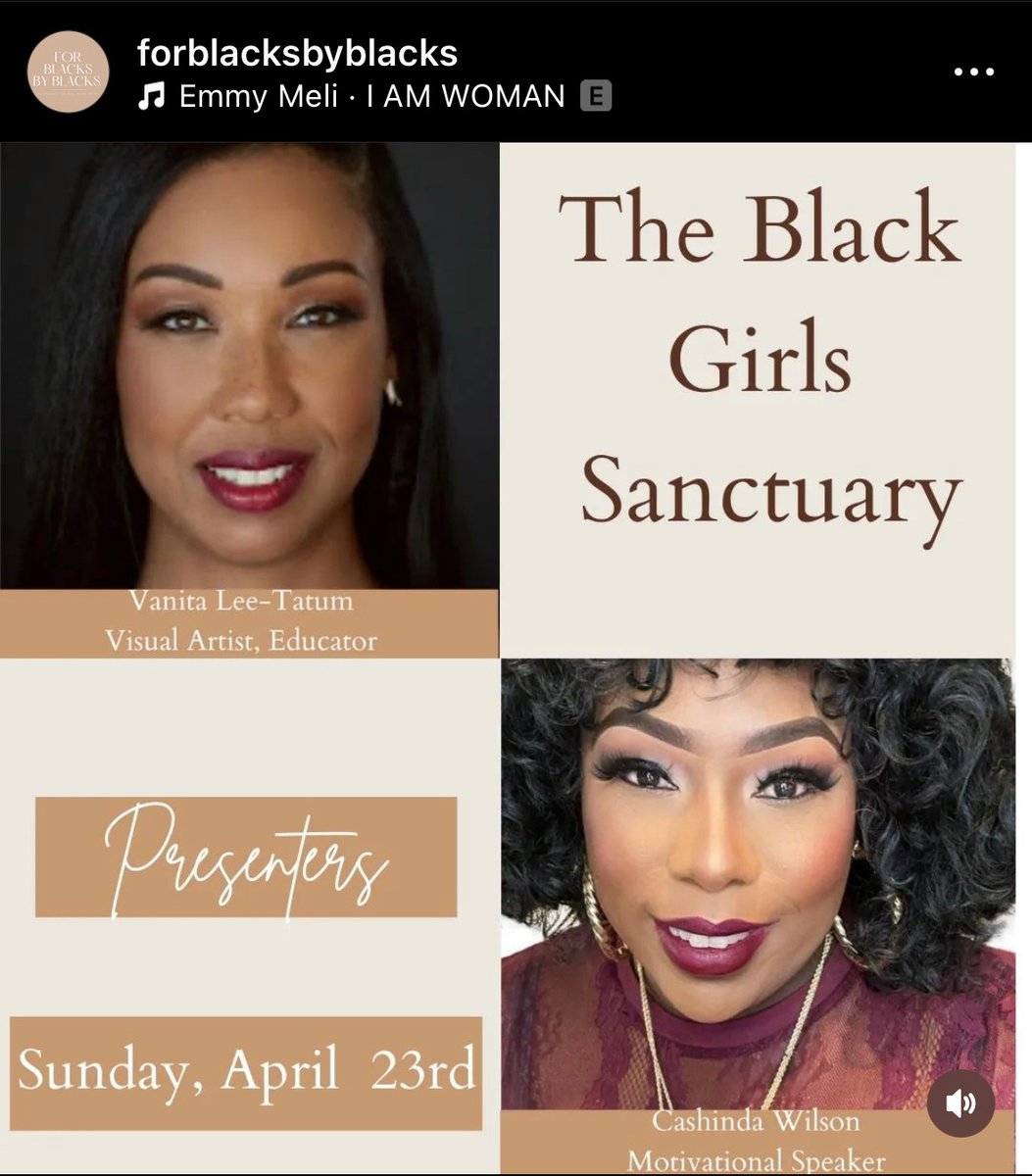 Let’s Manifest Our Healing Together 🤎✨

I’m truly honored to be featured as a guest speaker at tomorrow’s #BlackGirlSanctuary event in #Oakland 🙌🏽

eventbrite.com/e/black-girls-…