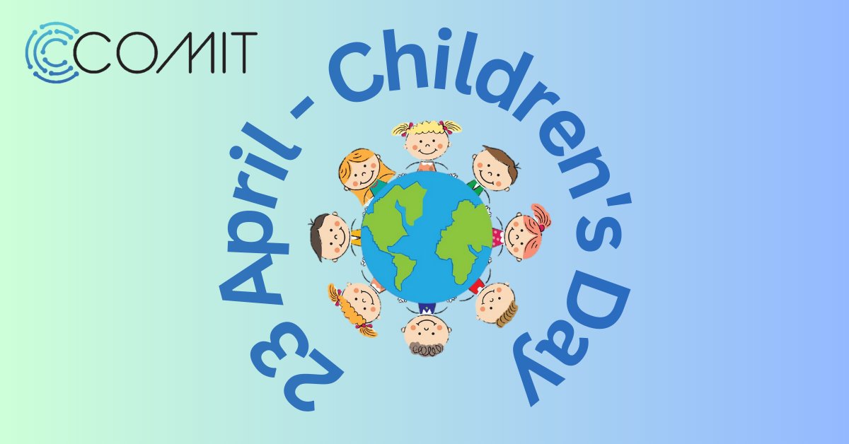 Mustafa Kemal Atatürk gifted April 23 Children's Day to children 103 years ago. April 23 Children's Day was the first day celebrated for children in the world. COMIT Company celebrates April 23 Children's Day of all children in the world. #UN #UNICEF #23APRIL #23NİSAN #EOD #UXO