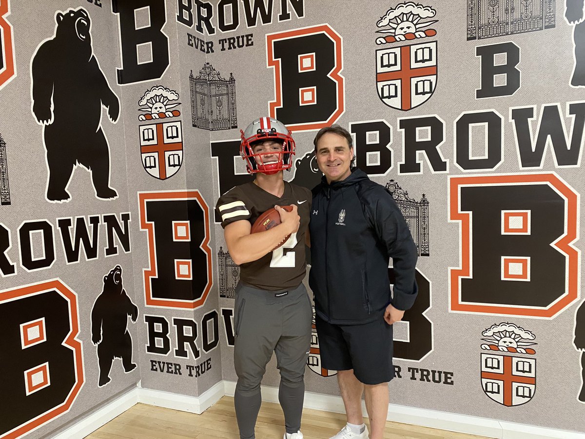 DominicMonz's tweet photo. Had an amazing Junior Day tour and a great time watching @BrownU_Football  Spring Practice thanks to @CoachMMac1. I loved the campus as well as all of the athletic facilities🐻 https://t.co/gGOSnL4JTi