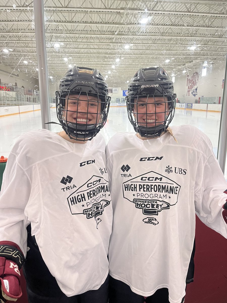 MGgirlshockey's tweet photo. @AddisonSillerud &amp; @Kelseyolsonn representing @MG_Girls_Hockey in The @MinnHockeyHP 16’s 54 Group!
#LeadersLead #PlayingWell #CrimsonPride @MGActivities https://t.co/QGGNGweLjj