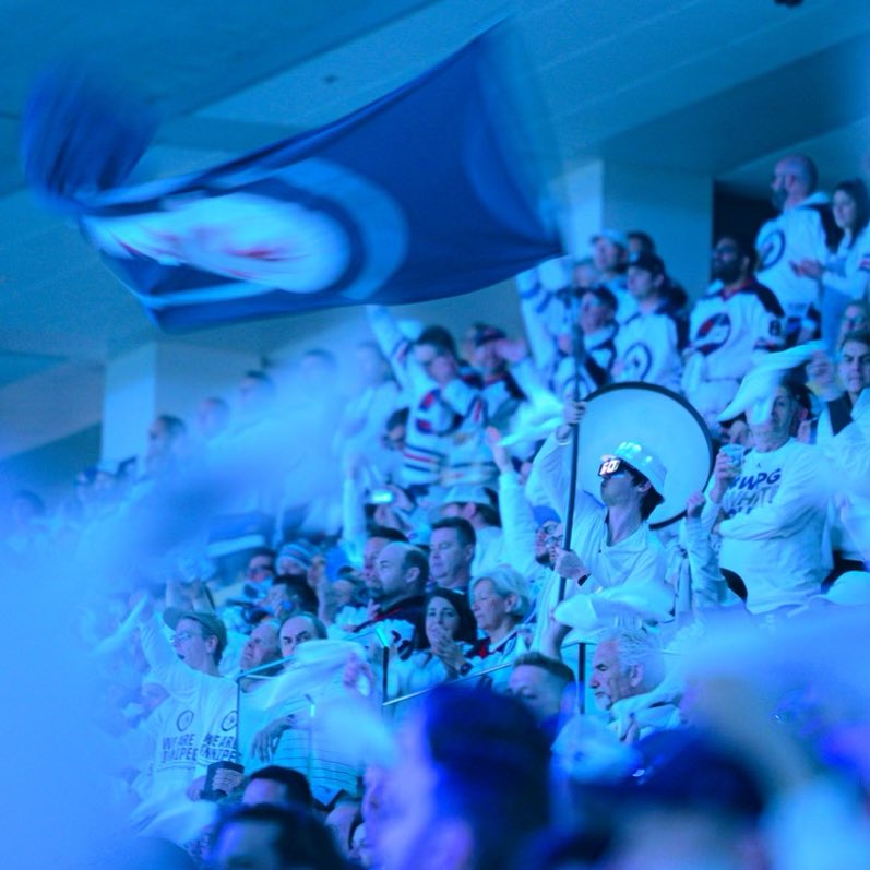 NHLJets's tweet image. AND ITS SNOWTIME FROM DOWNTOWN WINNIPEG ❄️