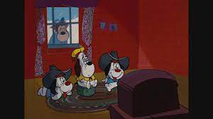 Fcsnva's tweet photo. #SaturdayMorningCartoons today: A wolfish dog catcher comes for Droopy and friends-big mistake; Chinese Commies make trouble on the ocean floor; a buggy catches spies; an evil wizard shrinks ships and crews. #TheThreeLittlePups #CaptainFathom #Wonderbug #ThePiratesofDarkWater https://t.co/CmkJdowy7L