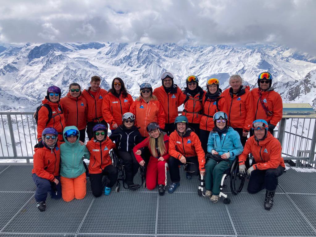 kate_stace's tweet photo. Training camp with @Ski4AllWales ✅ What an amazing week! No limits in these mountains 😀💪🚡❤️❄️ https://t.co/r6VhNYc7YA