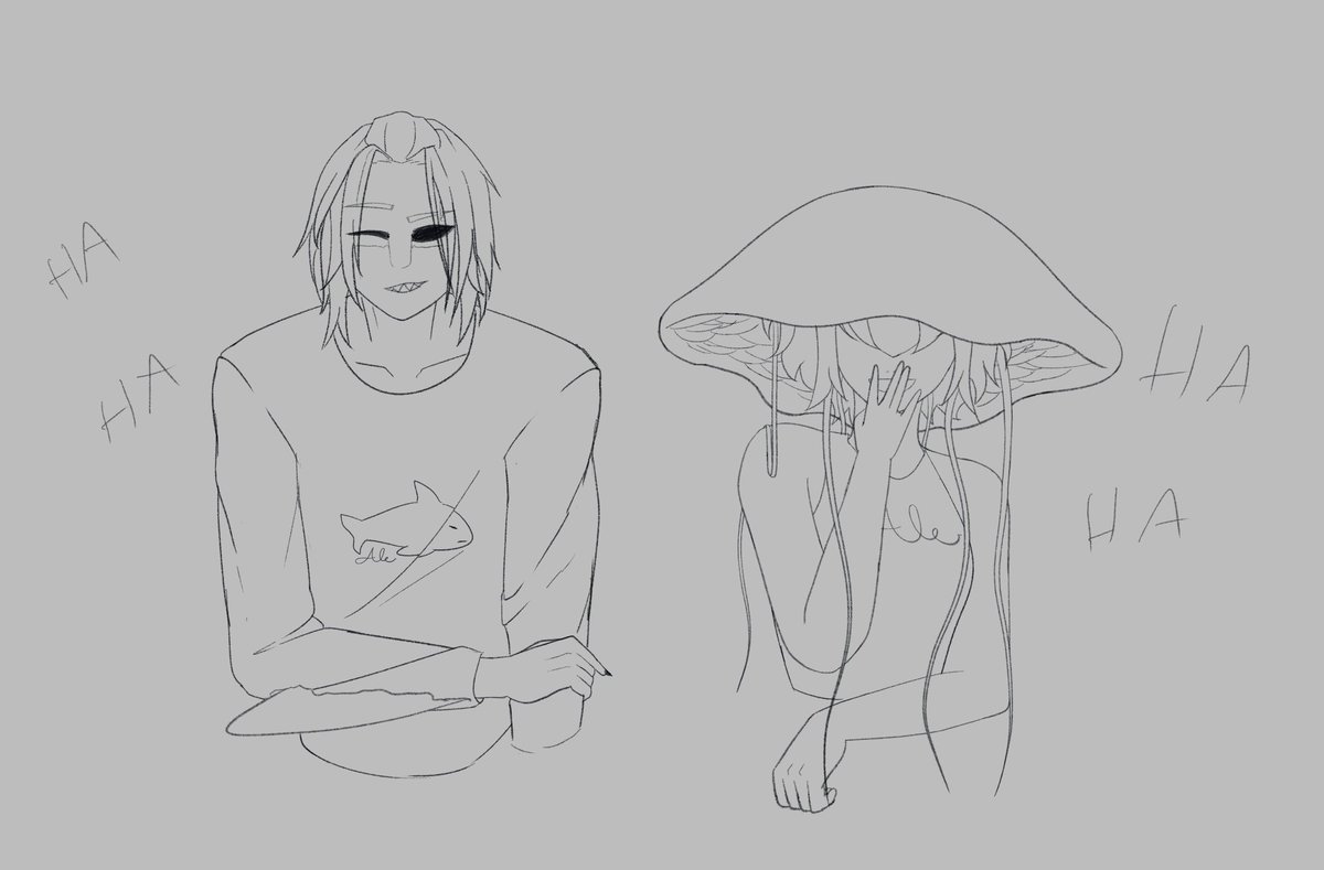 Al_edis_'s tweet photo. Mi tiburoncin y una medusa muy tierna🦈🪼

La medusa no es mía, es de @C0mKenn

#OC #MonstrumInstituteT2 https://t.co/5SPVyAk1Xp