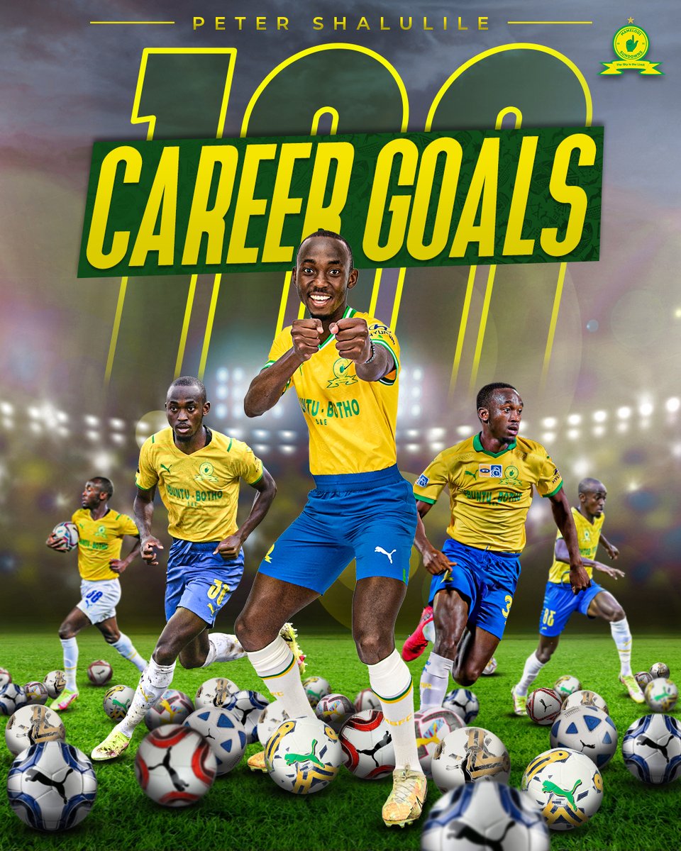 Masandawana's tweet image. 1️⃣0️⃣0️⃣ 𝗖𝗮𝗿𝗲𝗲𝗿 𝗖𝗹𝘂𝗯 𝗚𝗼𝗮𝗹𝘀!

Congratulations 👏to our Namibian goalscoring powerhouse Peter Shalulile on reaching 1⃣0⃣0⃣ Career Club Goals! 👆

#Sundowns #DownsLive #TotalEnergiesCAFCL