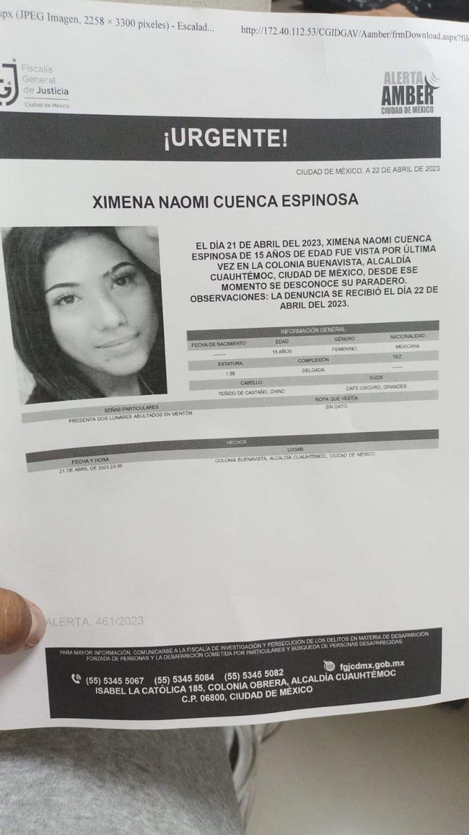 Rony_78's tweet photo. Ayúdenme a compartir para que aparezca pronto, es mi sobrina y desapareció anoche @rumba2803 @La_Deport @AztecaNoticias @AztecaUNO https://t.co/xuS5oMVYuP