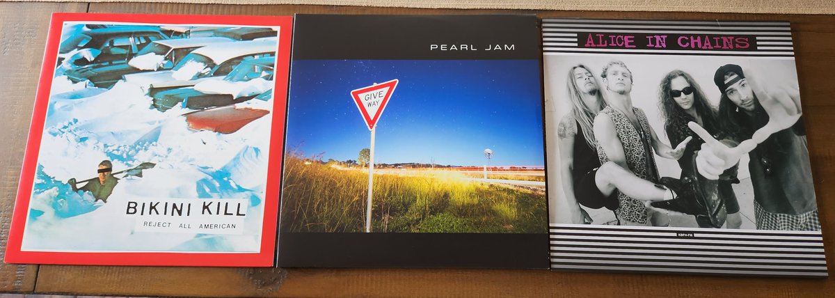 KyleLybeck's tweet photo. My #recordstoreday2023 hauls.  I'm excited to give these a spin! https://t.co/CWwB19ylTU