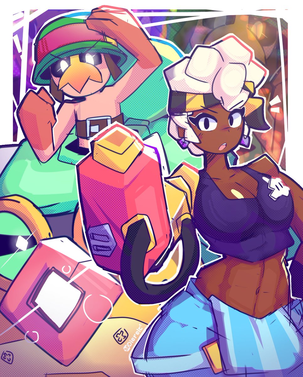Dierelc's tweet photo. Maisie y Hank

#BrawlStars #brawlstarsfanart https://t.co/bQVf4d0Yk5