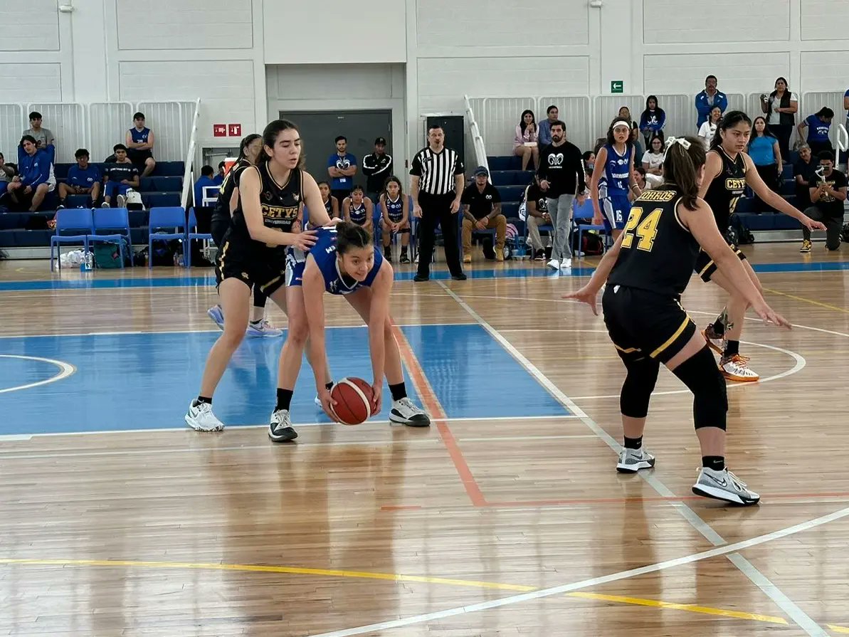 CONADEIPmx's tweet photo. 🏀🏆 ¡CAMPEONAS! 🏆 Tec Mty CEM se impone al CETYS por 61-43, en la gran final del Campeonato Nacional de Basquetbol Juvenil C 2023.
¡Felicidades @ITESMCEM! 👏
#BasquetbolCONADEIP https://t.co/CdVHZLakag