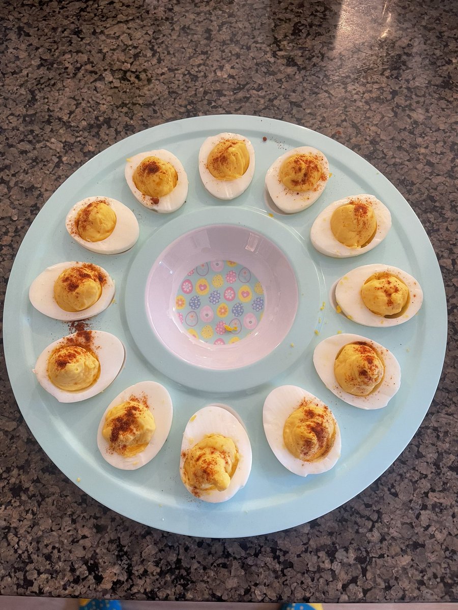 I made deviled eggs. 😈🥚