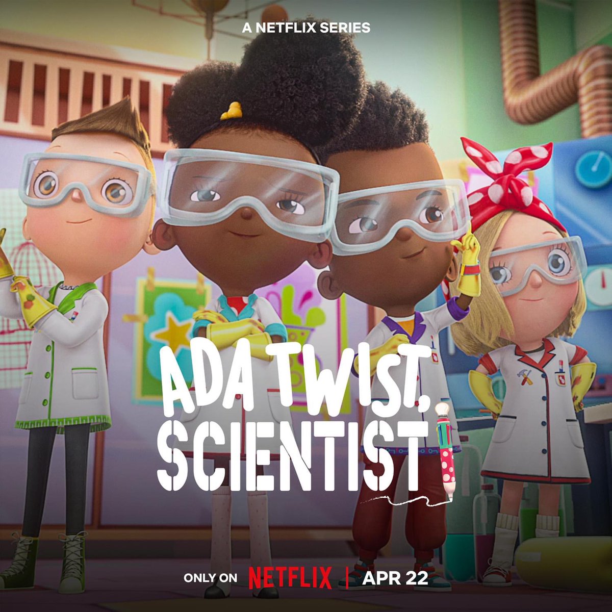 Nnedi's tweet image. I've made my debut as a voice actor playing famous writer "Alex Akerele" on Netflix’s Emmy Award-winning series Ada Twist, Scientist, 😆! I'm in Ep. 19, Season 4, released today, “Getting It Write".

It’s produced by Barack and Michelle Obama. So surreal to be in the credits.