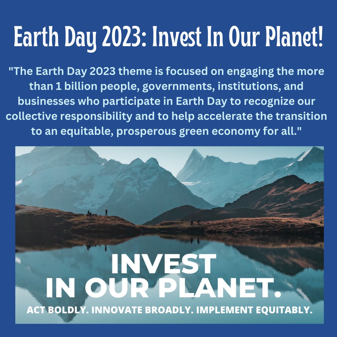 GenHumanRights's tweet photo. Today is Earth day! Let’s celebrate Earth Day by #investinginourplanet! It’s not too late to mitigate climate change if we act NOW 🌎🌱🌳 https://t.co/783G5YwTCD