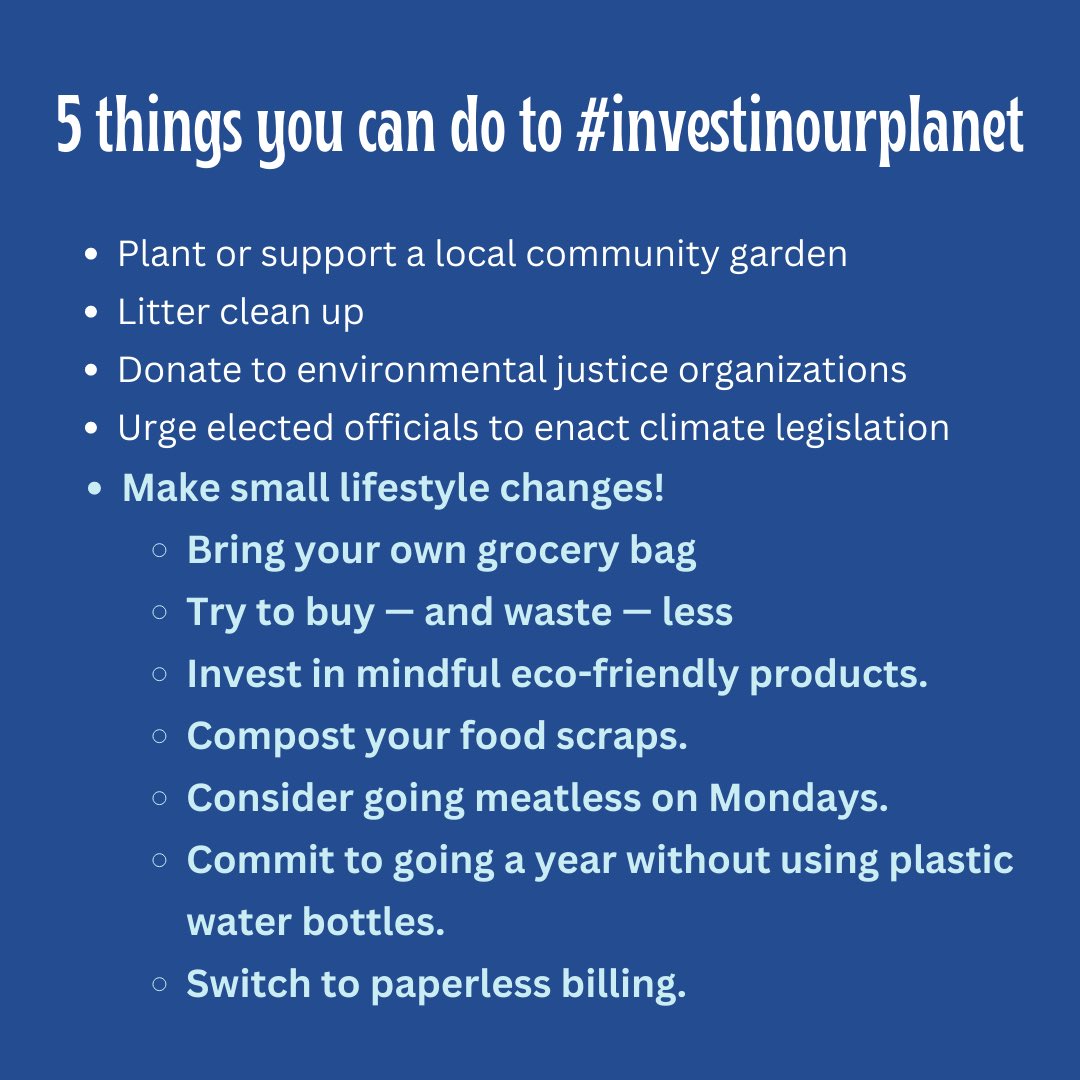 GenHumanRights's tweet photo. Today is Earth day! Let’s celebrate Earth Day by #investinginourplanet! It’s not too late to mitigate climate change if we act NOW 🌎🌱🌳 https://t.co/783G5YwTCD