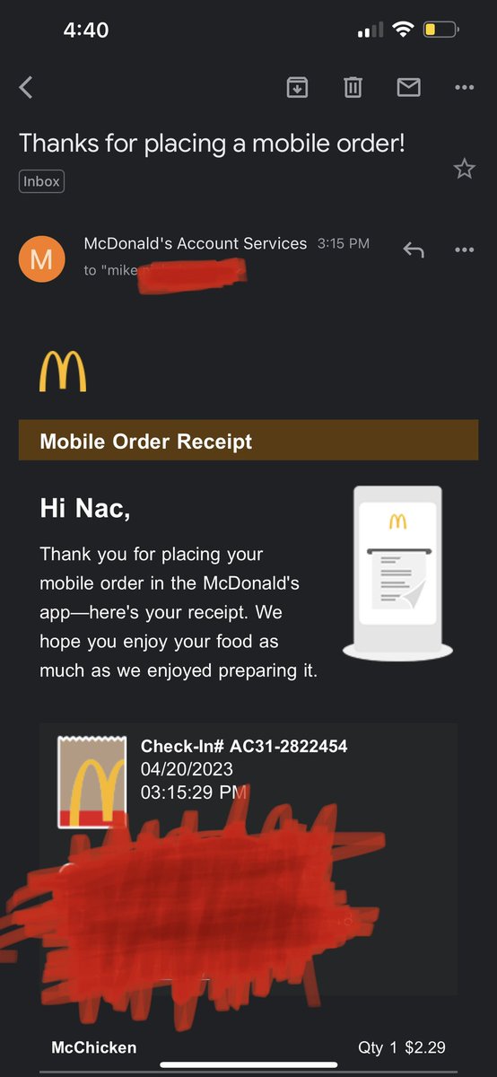 BakedMoses's tweet photo. When I was 13 I made the name on my Google acc Nac God and it somehow transferred to my McDonald’s and I can’t change it https://t.co/FKN8CVpi18
