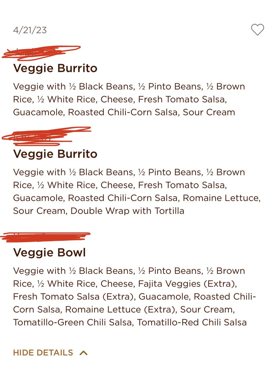 IH505's tweet photo. @ChipotleTweets we ordered veggie burritos and got chicken in it. We are vegetarian so train you staff to serve whats been asked. https://t.co/U7jtvNwwq8