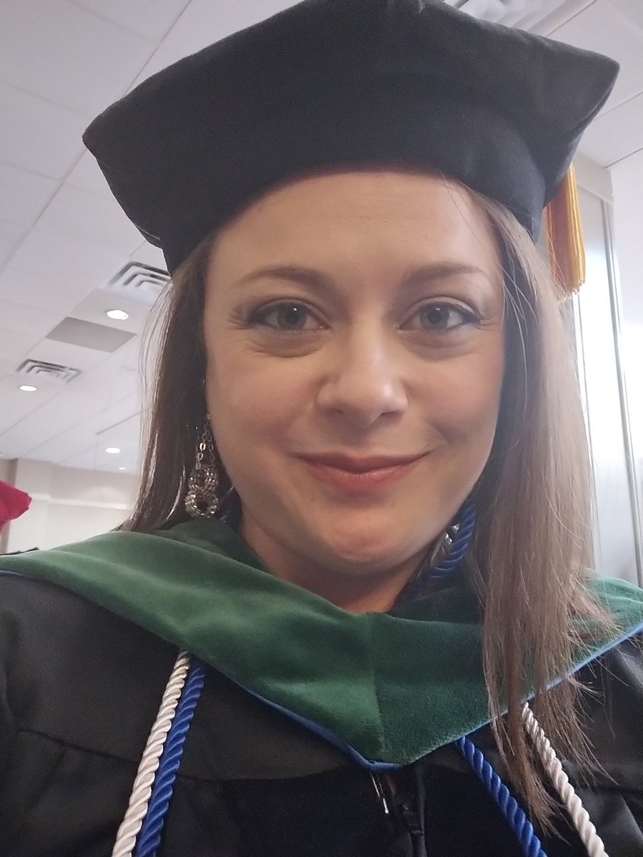 DoctorBthePT's tweet photo. 10 years later and I'm putting it back on... Time to do this from the other side! So excited for our first class of graduates! #uofstaug https://t.co/GXpt6I3fBp