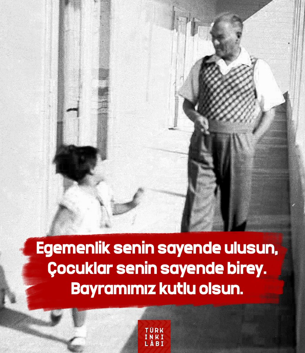 23 Nisan Ulusal Egemenlik ve Çocuk Bayramımız kutlu olsun.
