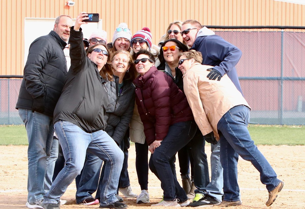 MidlandUSB's tweet photo. Honored to have the 03 team &amp; Coach @kkrammeMU back on the field at Christensen yesterday. We’ll try for no snow next time! ❄️ https://t.co/nBCLf4TJas