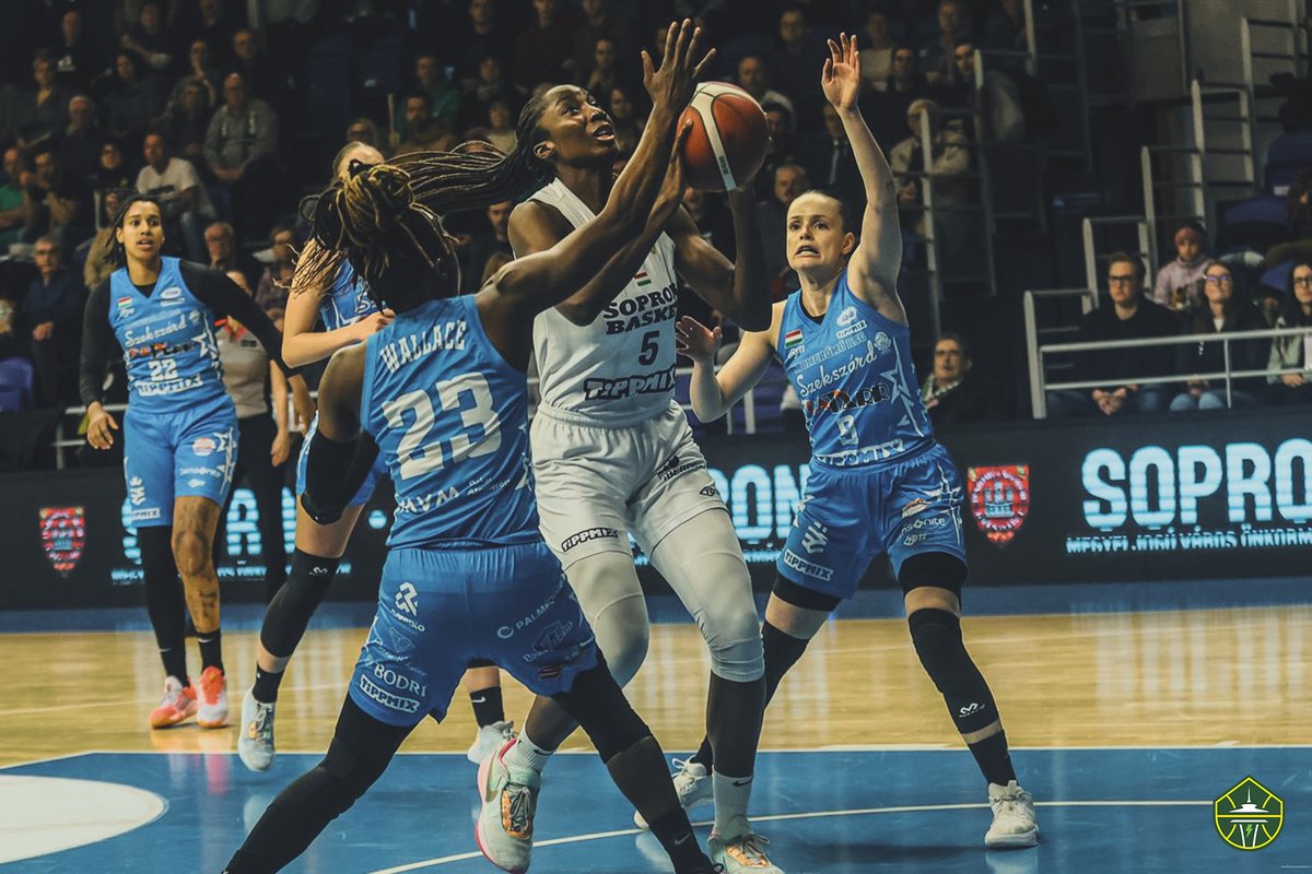 seattlestorm's tweet photo. 🏆 CHAMPIONS 🏆

Congratulations to @ezimagbegor and Yvonne Turner on leading @WBSopron to its 16th Hungarian League title! 👏👏👏

#StormOverSEAs https://t.co/1DX5HR310s