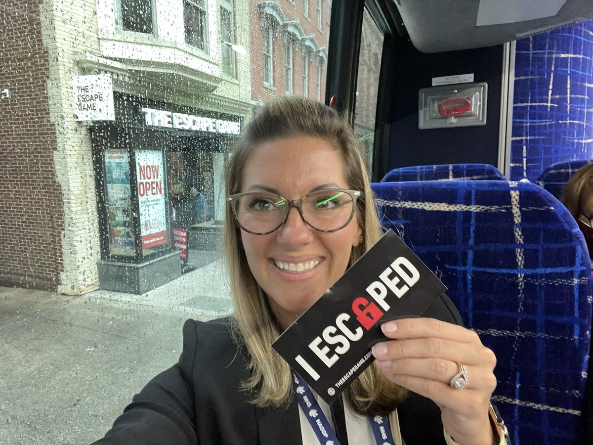 thehealthyAP's tweet photo. First escape room experience was a success. Thank you @NASSP #trailblazingleaders #iescaped #teamwork https://t.co/qXT307CG8k