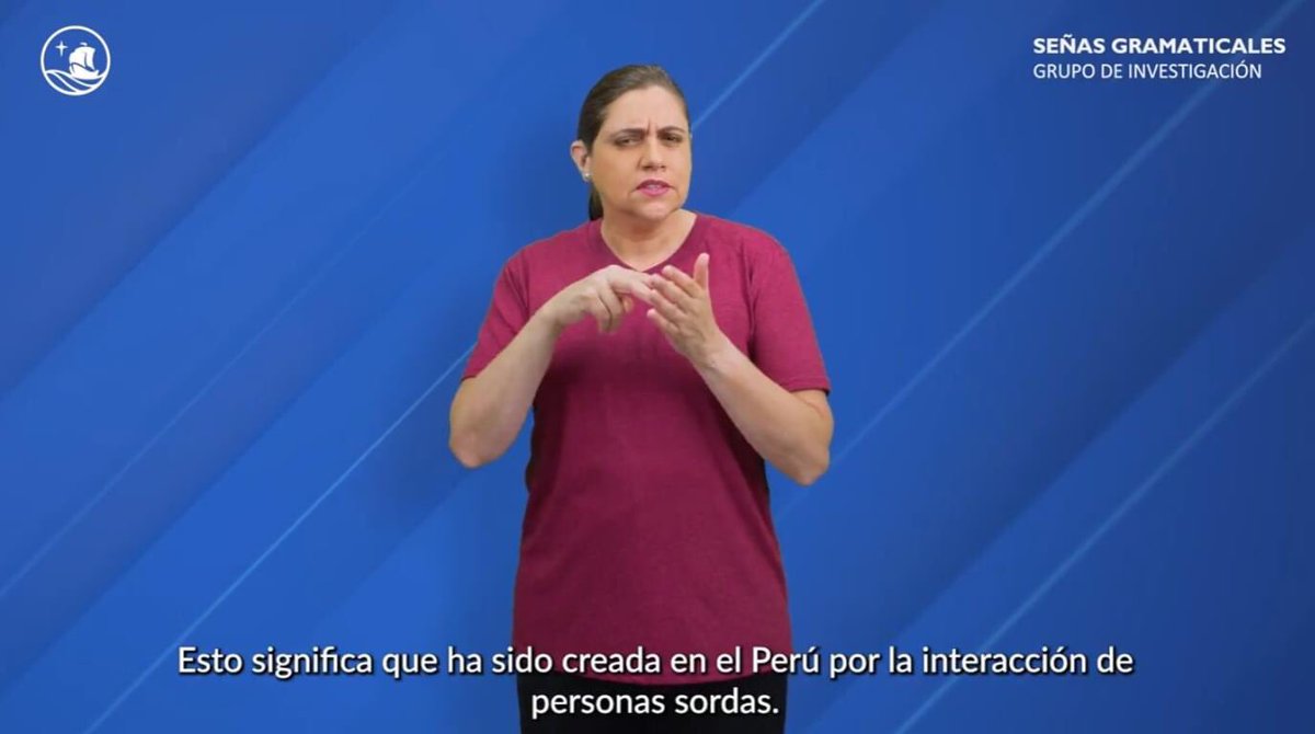 MoisesPiscoya's tweet photo. Buenísimo el proyecto de @SGramaticales de la Facultad de Letras y Ciencias Humanas de la @pucp 
Esta serie de 10 videos explica lo básico de la gramática en Lengua de Señas Peruana a partir de explicaciones de los componentes de la LSP: fonología, morfología, sintaxis, semántica, pragmática, sociolingüística, contacto de lenguas y bilingüismo.
La idea de todo esto es mostrar que la LSP es una lengua con el mismo valor que las lenguas orales como el español, francés, quechua, etc., y mostrar que tiene su propia gramática. Por lo mismo, merece ser reconocida por el Estado peruano como 𝐋𝐞𝐧𝐠𝐮𝐚 𝐎𝐫𝐢𝐠𝐢𝐧𝐚𝐫𝐢𝐚, (porque fue creada aquí, en Perú, de forma natural) y recibir todo lo que ello conlleva. 

Esperamos también que este proyecto sirva para que el Estado la incluya en su política lingüística que desde muchos años la comunidad sorda viene luchando por eso. 

https://t.co/AaI1ZmDuhu