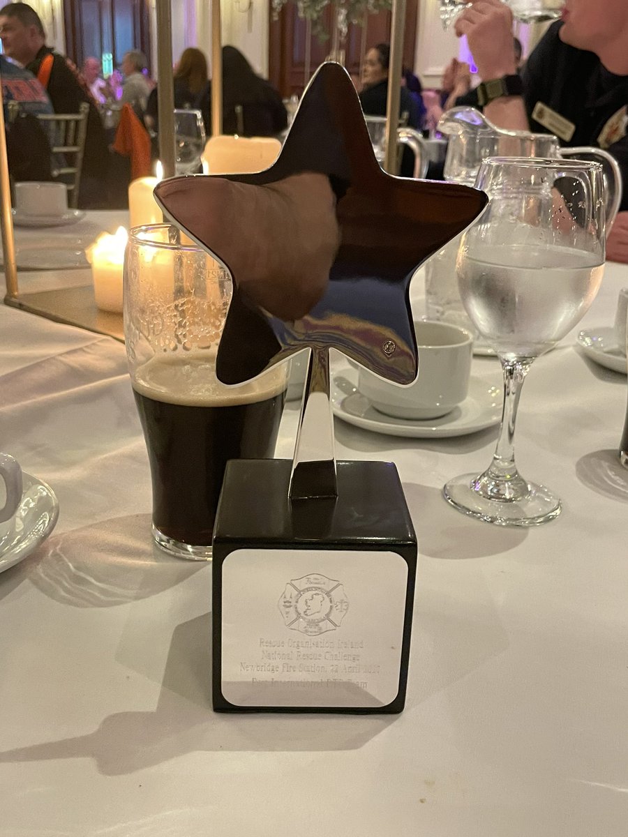 GMFRSrtcteam's tweet photo. First trophy of the year. Best overall international team at the Ireland national competition. #teamwork @manchesterfire https://t.co/qpbzJSQL76