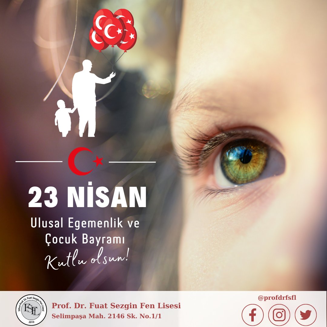 Ulu Önder Mustafa Kemal Atatürk’ün tüm dünya çocuklarına armağan ettiği, her yıl yeniden büyük bir coşku ve mutlulukla kutladığımız 23 Nisan Ulusal Egemenlik ve Çocuk Bayramımızı kutluyor, bu vatan için canlarını feda eden tüm şehit ve gazilerimizi rahmetle anıyoruz.