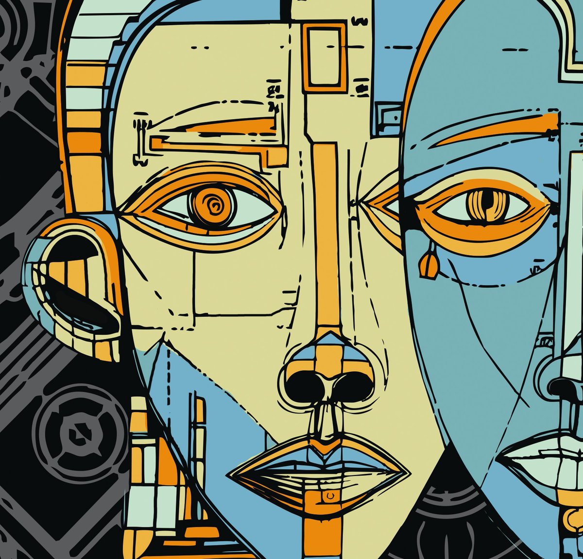 BadAmanuensis's tweet photo. @HackermanDao 1/1s from Vis-a-Vis collection. 
vector drawing on "techubism". https://t.co/KLVrxcY27E