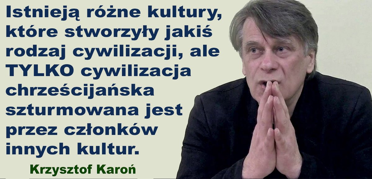Bardzo smutna wiadomość.
Zmarł Pan Krzysztof Karoń.
Mój guru w dziedzinie kultury, moralności i człowieczeństwa.
Mam książkę z dedykacją.
Wstawiłem tutaj kilkadziesiąt memów z Jego cytatami.
Bardzo mi smutno.
Był młodszy ode mnie.