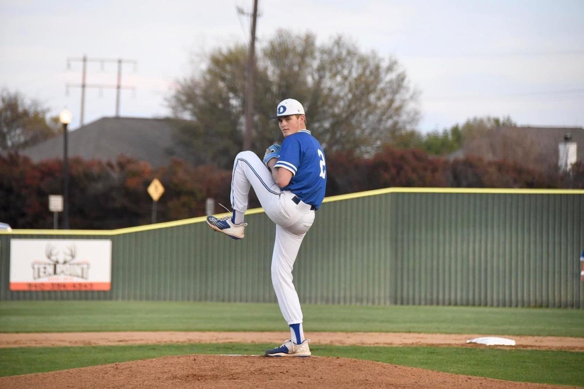 Blake DeLong Decatur HS 2023
2-1 win vs. Krum to clinch 2 place in District 
8 IP
9 Ks
0 BB
1 H
1 R
0 ER