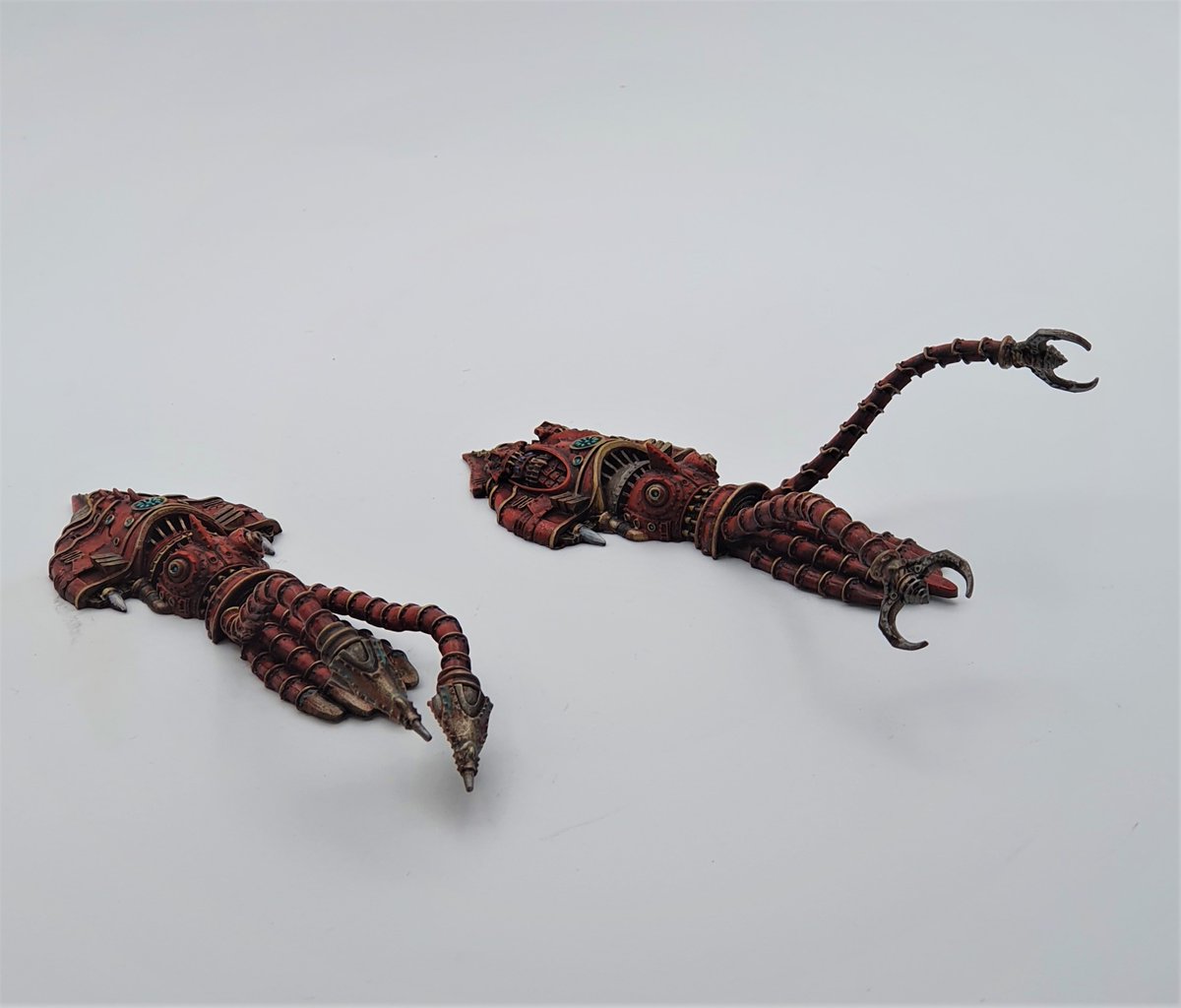 Eyecon74's tweet photo. Dystopian Wars Squids !  Love these Mechanical Beasties !
Kaiju and Okuforu Class Colossus

#miniatures #miniaturesgaming #tabletop #shipbattles #fantasywargames #wargaming #ships #steampunk #tabletopgames #Dystopianwars #warcradle https://t.co/DvwSes7bNf