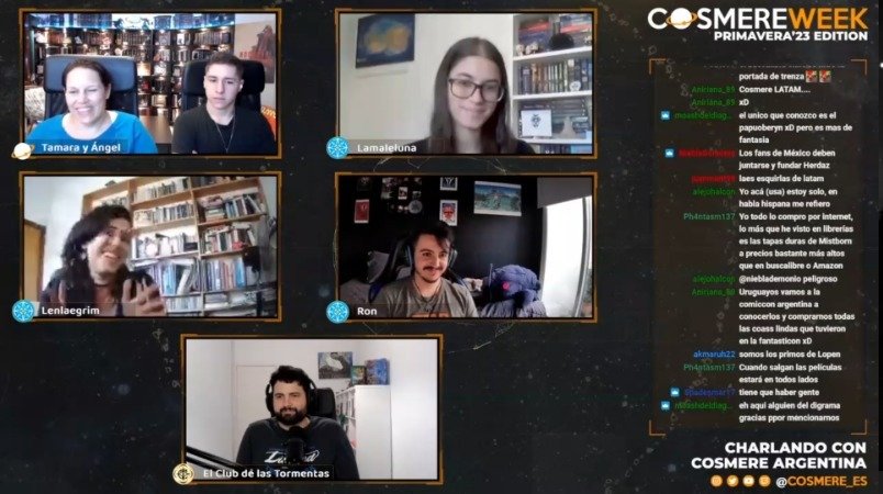 CosmereArg's tweet photo. Muchas gracias a todos los que se pasaron por la charla de hoy con @Cosmere_es y @stormlightclub!
Y muchísimas gracias a @Cosmere_es por organizar la #CosmereWeek e invitarnos! Un verdadero honor haber sido parte del evento 🩵 https://t.co/z2JZgd2OlY