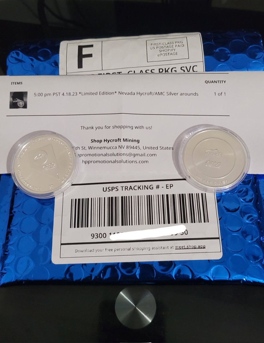 Look what came in today! #HYMC &amp; #AMC proud investor. 👍🍿🦍👷‍♂️⛏️