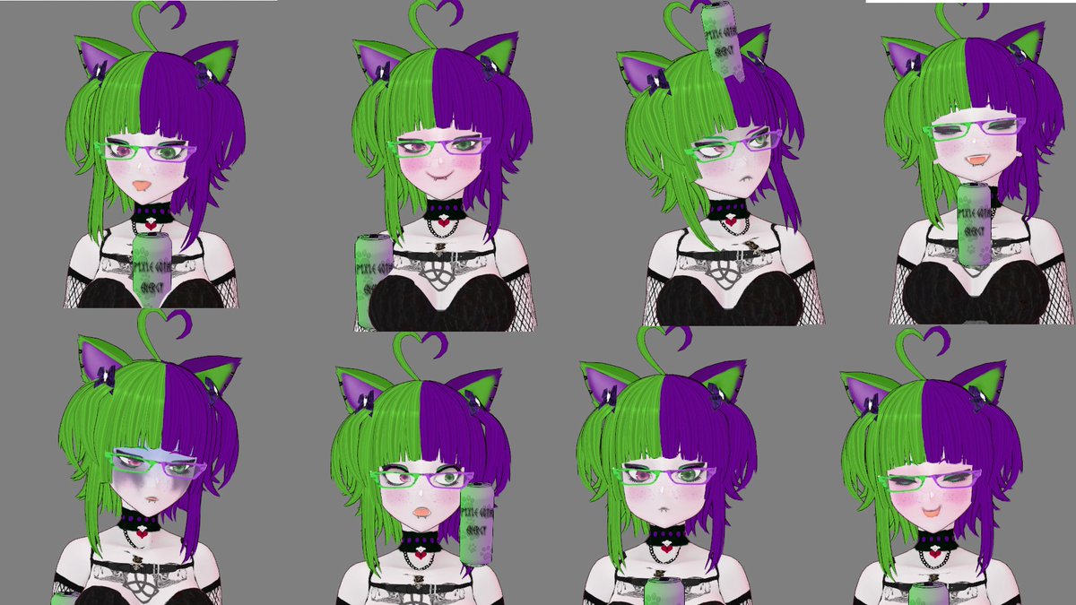 Goth_Pixie_GF's tweet photo. I havent been doing much streaming lately as I been working on improving my skills for my model. Pixie is meow more expressive and to have props for the stream! #VtubersUprising #Vtuber https://t.co/EccVF9bwA6