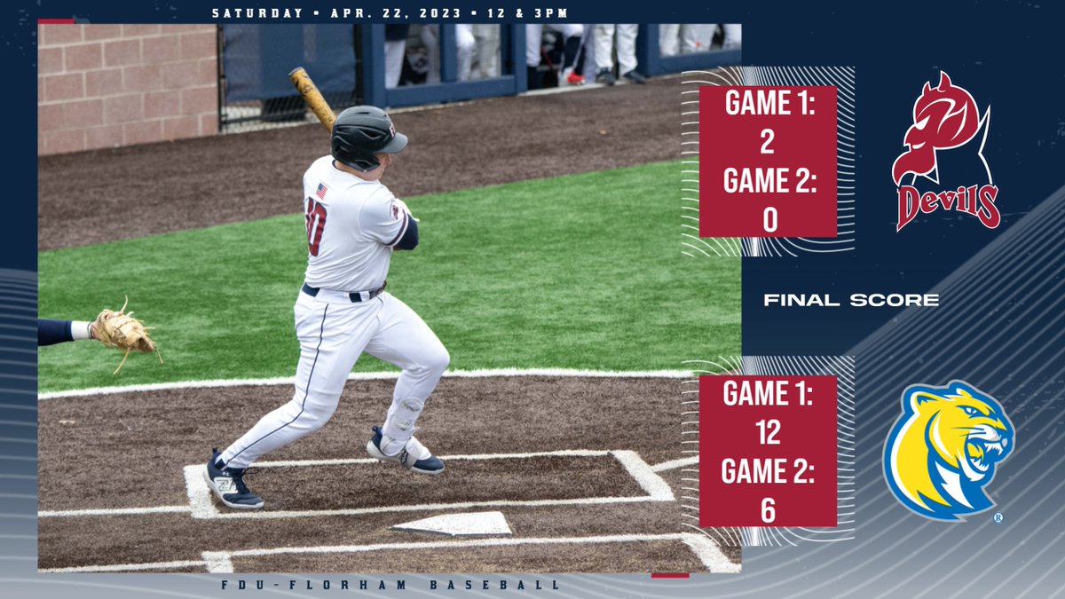 STATS | Brody Donovan collected two RBI on the day including a home run but Misercordia completed the sweep today against <a href="/FDU_Baseball/">Devils Baseball</a>, 12-2 and 6-0 in doubleheader action 

Game one box score-bit.ly/3KRUaNG
Game two box score-bit.ly/43Y1hwA
Recap soon