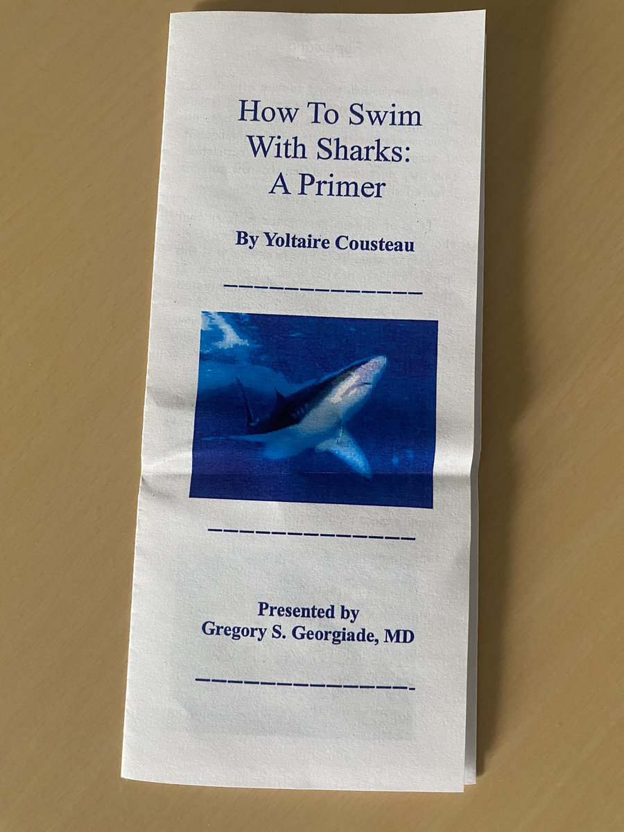 JulieDoberne's tweet photo. And who could forget this! #internorientation
@ojawitzMD @vigneshr11 @nelfarrow @RSchmitz21 @davethompsonMD @DukeSurgRes @SharkWeek https://t.co/SJNl5Lbv4O