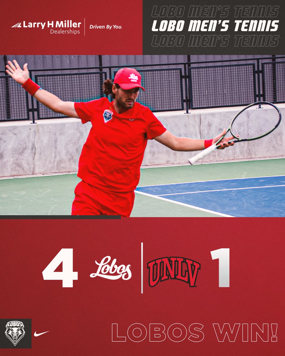 UNMLoboMTennis's tweet photo. THAT'S A PERFECT MW SEASON!!!!

Azkara v Verboven 6-1, 6-4✅
Abdulsalam v Ornberg 2-6, 3-6
Noroozian v Bailey 6-1, 6-2✅
Matsushita v Dabic 6-4, 4-5
Samaha v Rsovac 7-6 (9-7), 6-3✅
Maggs v Navarro 6-2, 6-1✅

#GoLobos

Next up: MW Semifinals - 4/27 at 5 MT/6PT https://t.co/mH9yDsF3BI